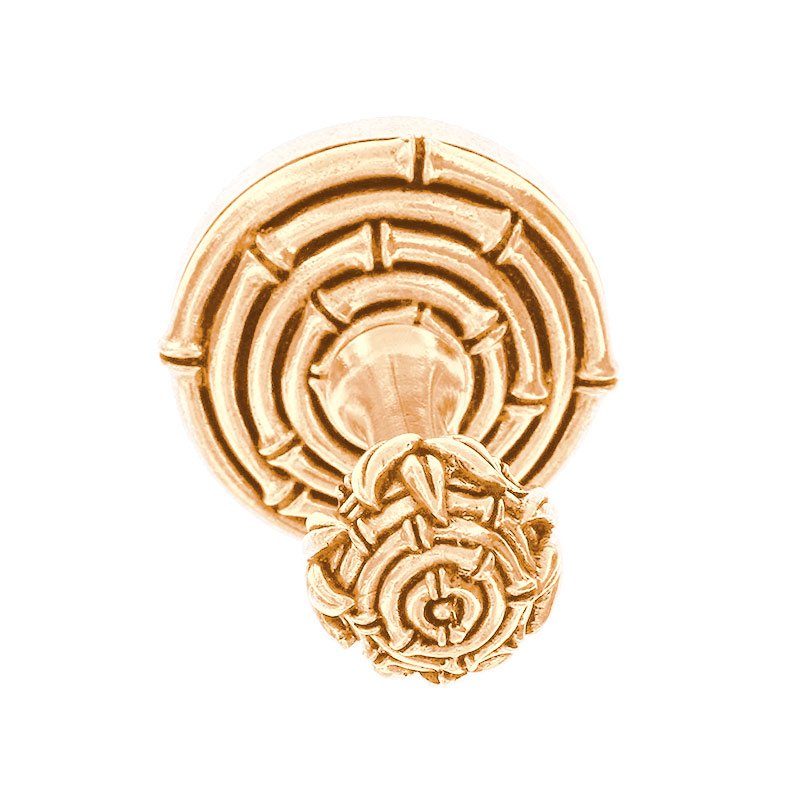 Vicenza Hardware Bamboo Robe Hook in Polished Gold