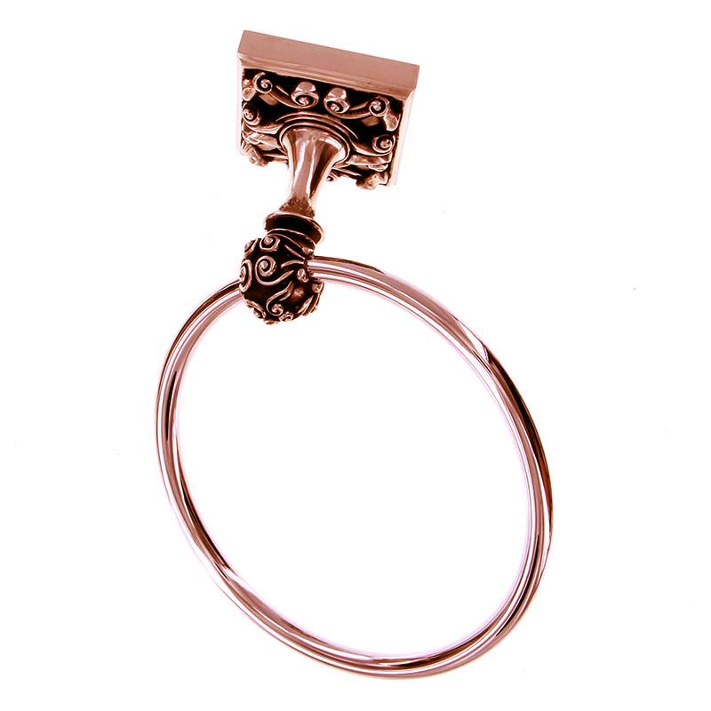 Vicenza Hardware Towel Ring in Antique Copper