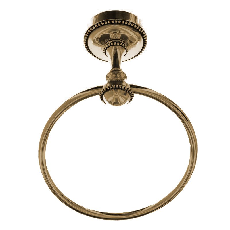 Vicenza Hardware Towel Ring in Antique Brass