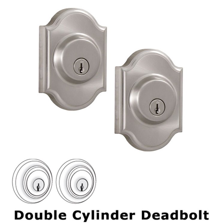 Weslock Door Hardware Premiere Double Deadbolt Lock in Satin Nickel