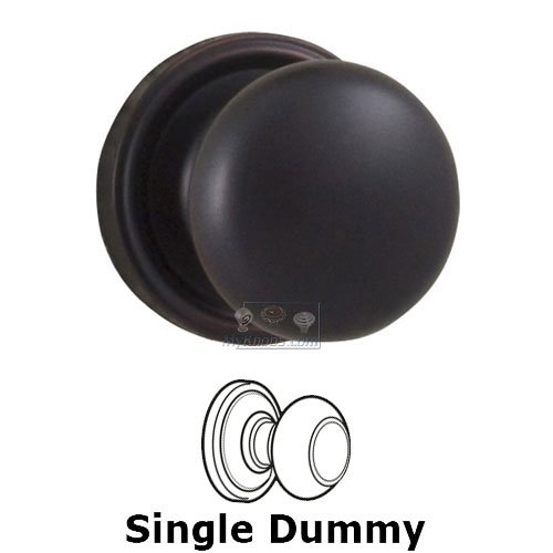 Weslock Door Hardware Impresa Single Dummy Door Knob in Oil Rubbed Bronze