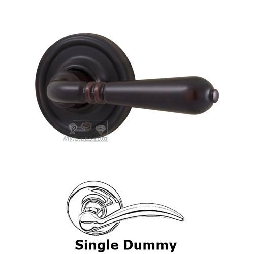 Weslock Door Hardware Legacy Universally Handed Single Dummy Door Lever in Oil Rubbed Bronze