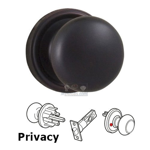 Weslock Door Hardware Impresa Privacy Door Knob in Oil Rubbed Bronze