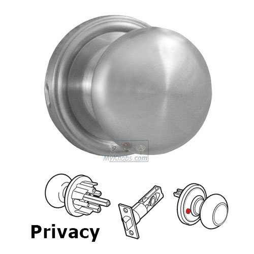 Weslock Door Hardware Impresa Privacy Door Knob in Satin Chrome