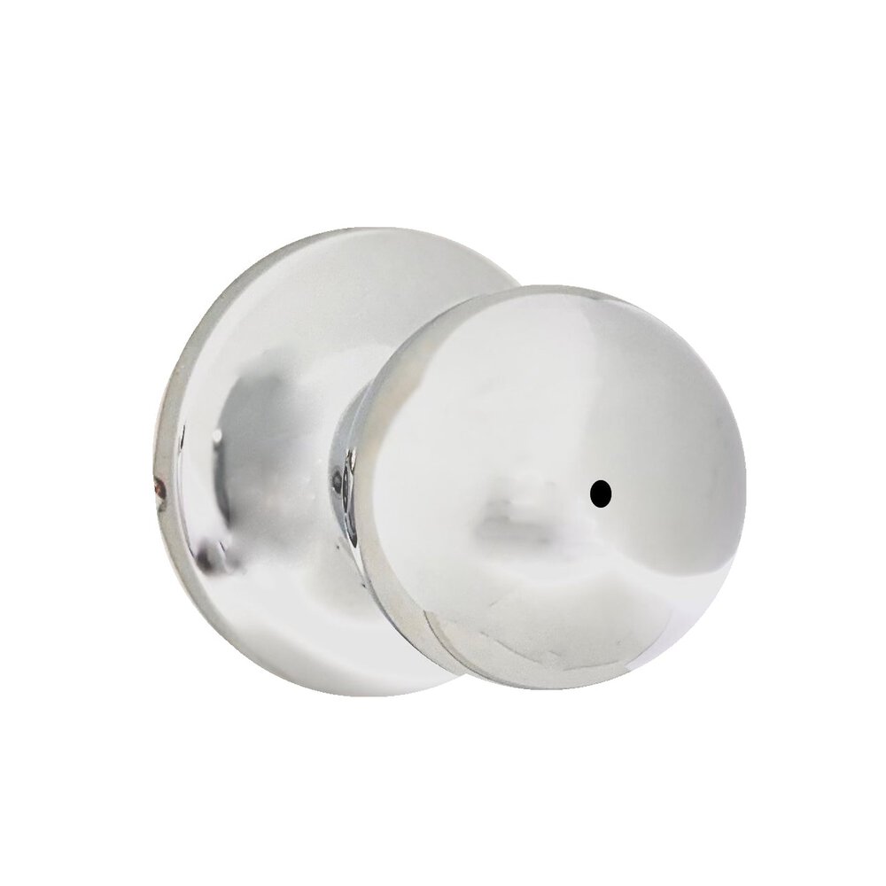 Weslock Door Hardware Privacy Hudson Knob With Round Rosette in Bright Chrome
