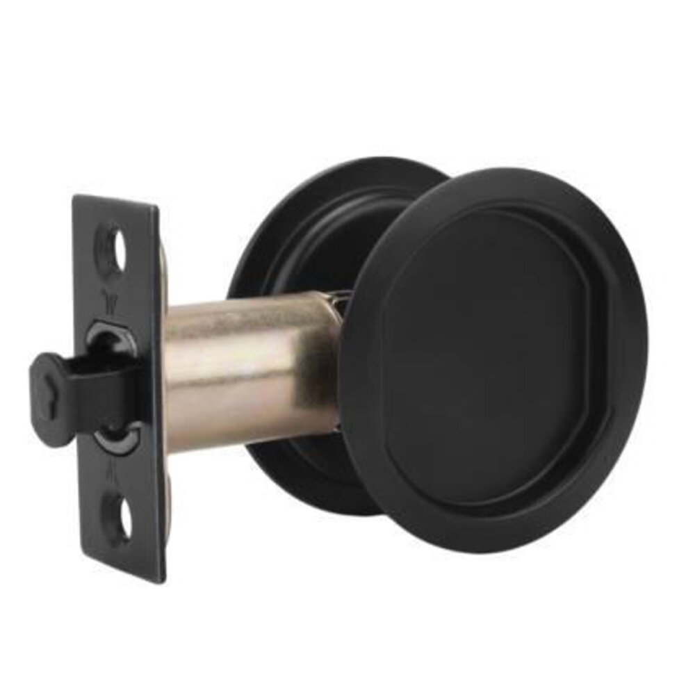 Weslock Door Hardware Pocket Door Pull - Round Passage In Black