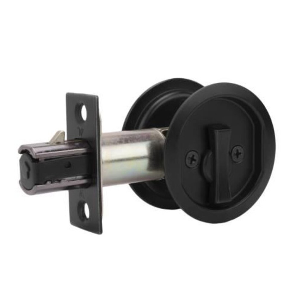 Weslock Door Hardware Pocket Door Pull - Round Privacy In Black