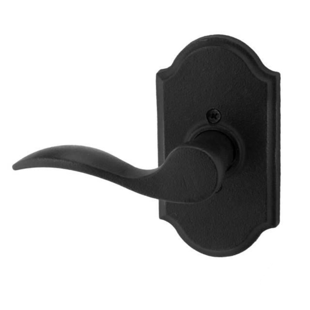 Weslock Door Hardware Left Handed Single Dummy Lever - Premiere Plate with Carlow Door Lever in Black