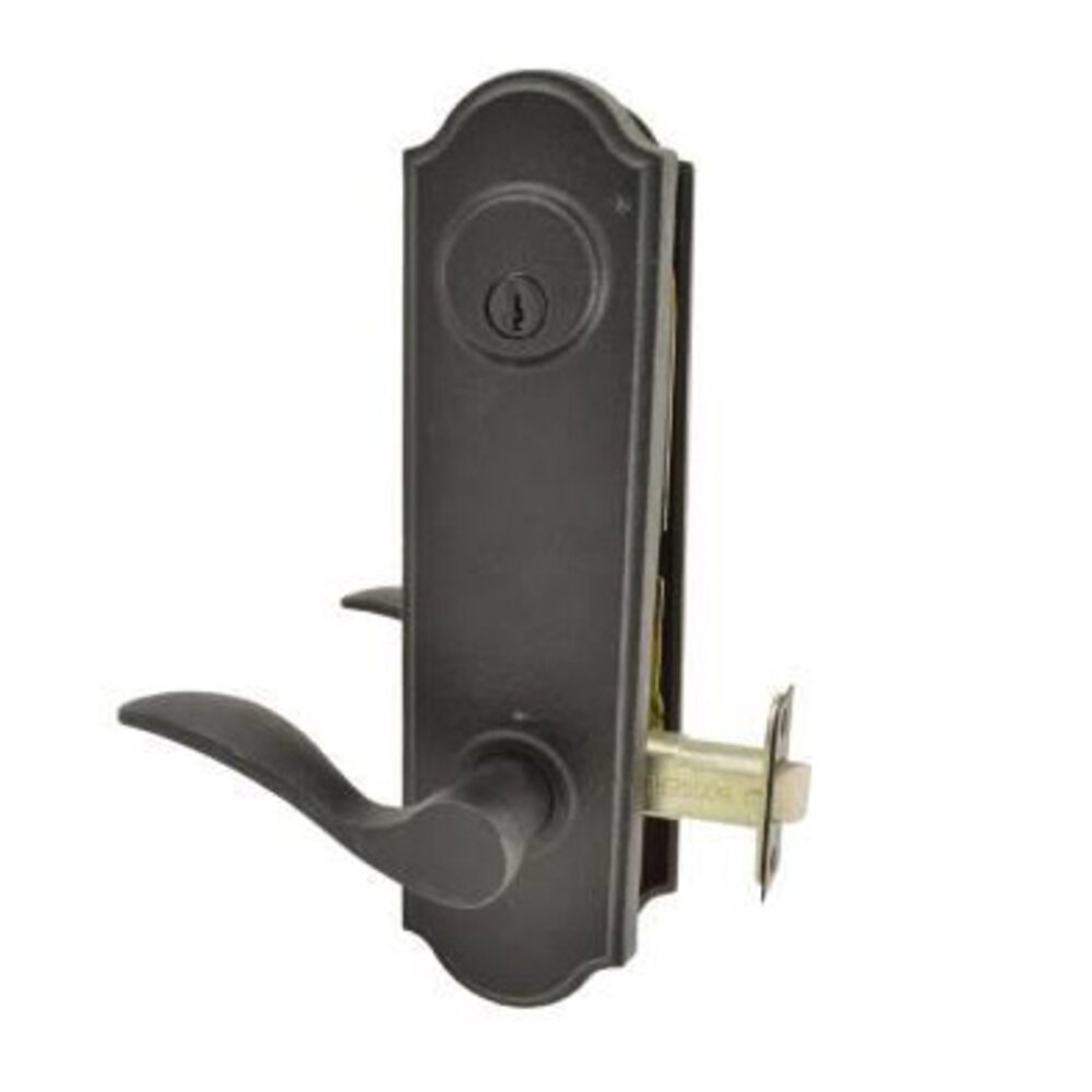Weslock Door Hardware Tramore - Left Hand Single Cylinder Handleset with Carlow Lever in Black
