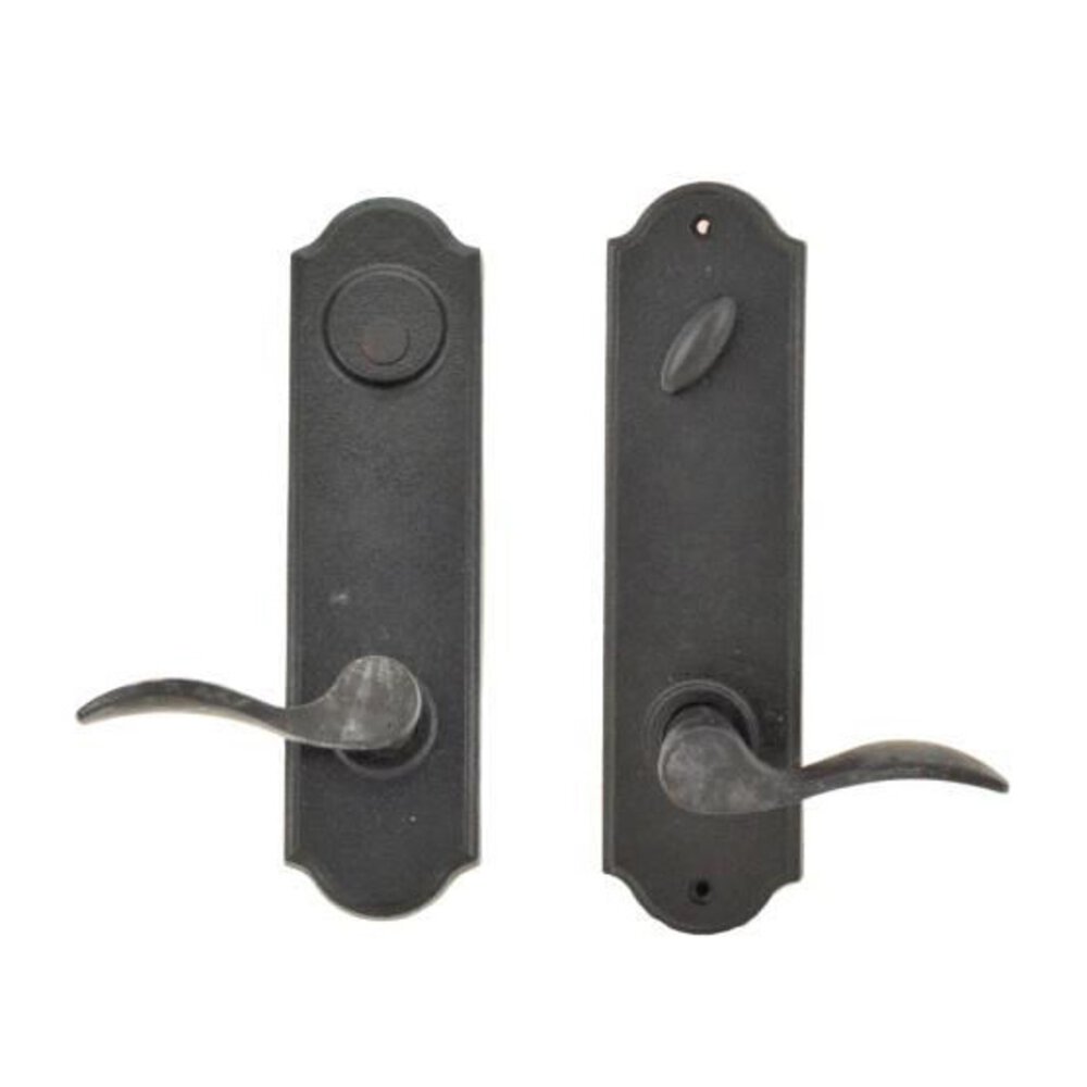 Weslock Door Hardware Tramore - Left Hand Dummy Handleset with Carlow Lever in Black