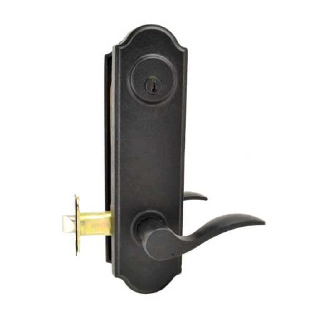 Weslock Door Hardware Tramore - Right Hand Single Cylinder Handleset with Carlow Lever in Black