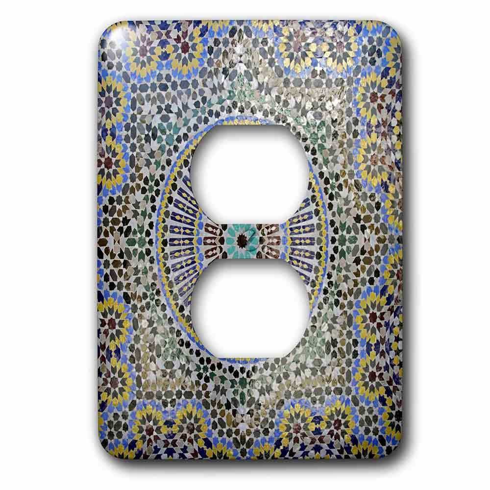 Jazzy Wallplates Single Duplex Switch Plate With Mosaic Wall For Fountain