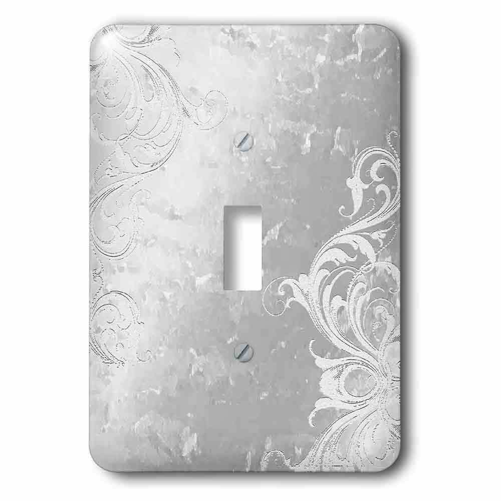 Jazzy Wallplates Single Toggle Wallplate With Design On Silver