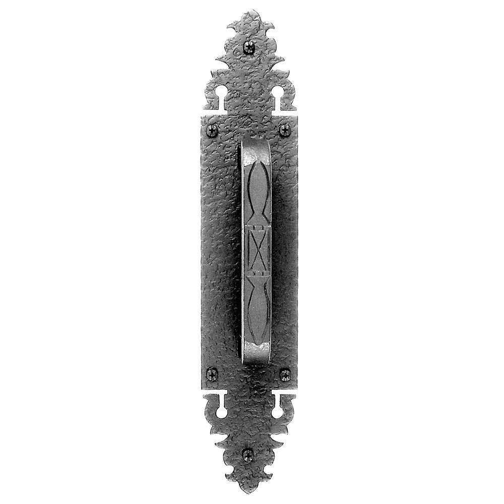 Acorn MFG 15" Warwick Escutcheon With Grip Oversized Pull in Black