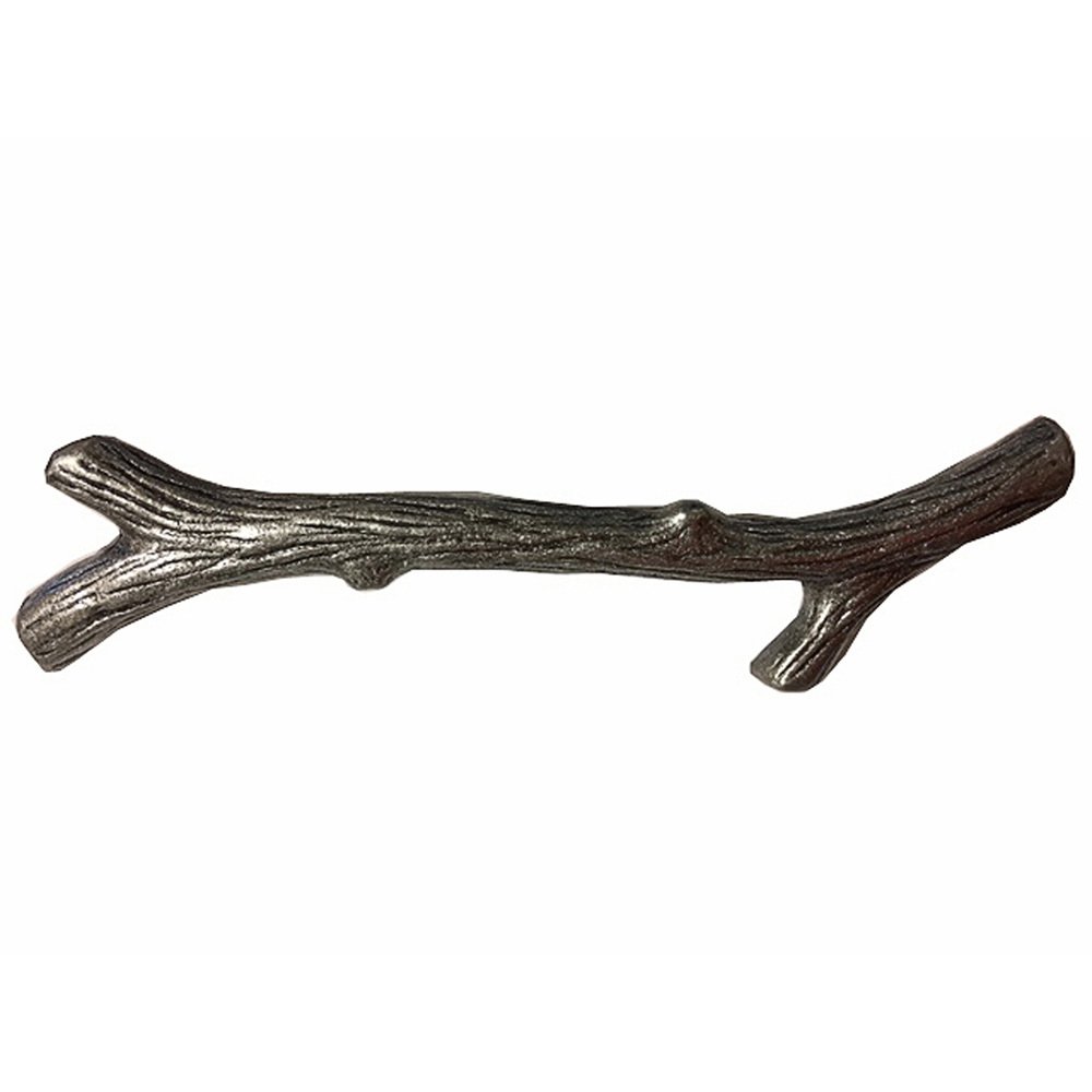 Wild Western Hardware Large 6" Centers Twig Pull in Tumbled Pewter
