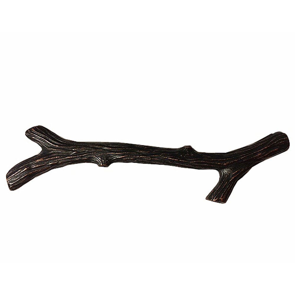 Wild Western Hardware Large 6" Centers Twig Pull in Tumbled Oil Rubbed Bronze