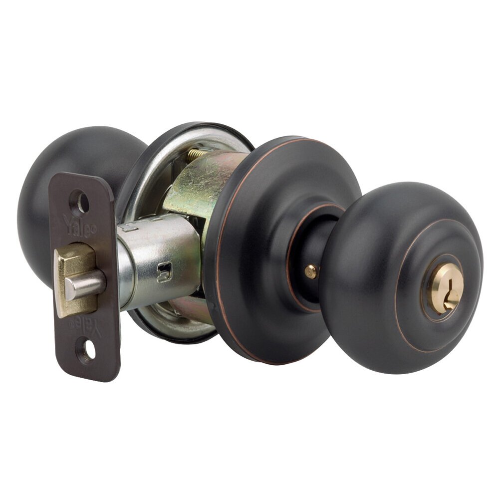 Yale Hardware Keyed Oxford Knob in Oil Rubbed Bronze