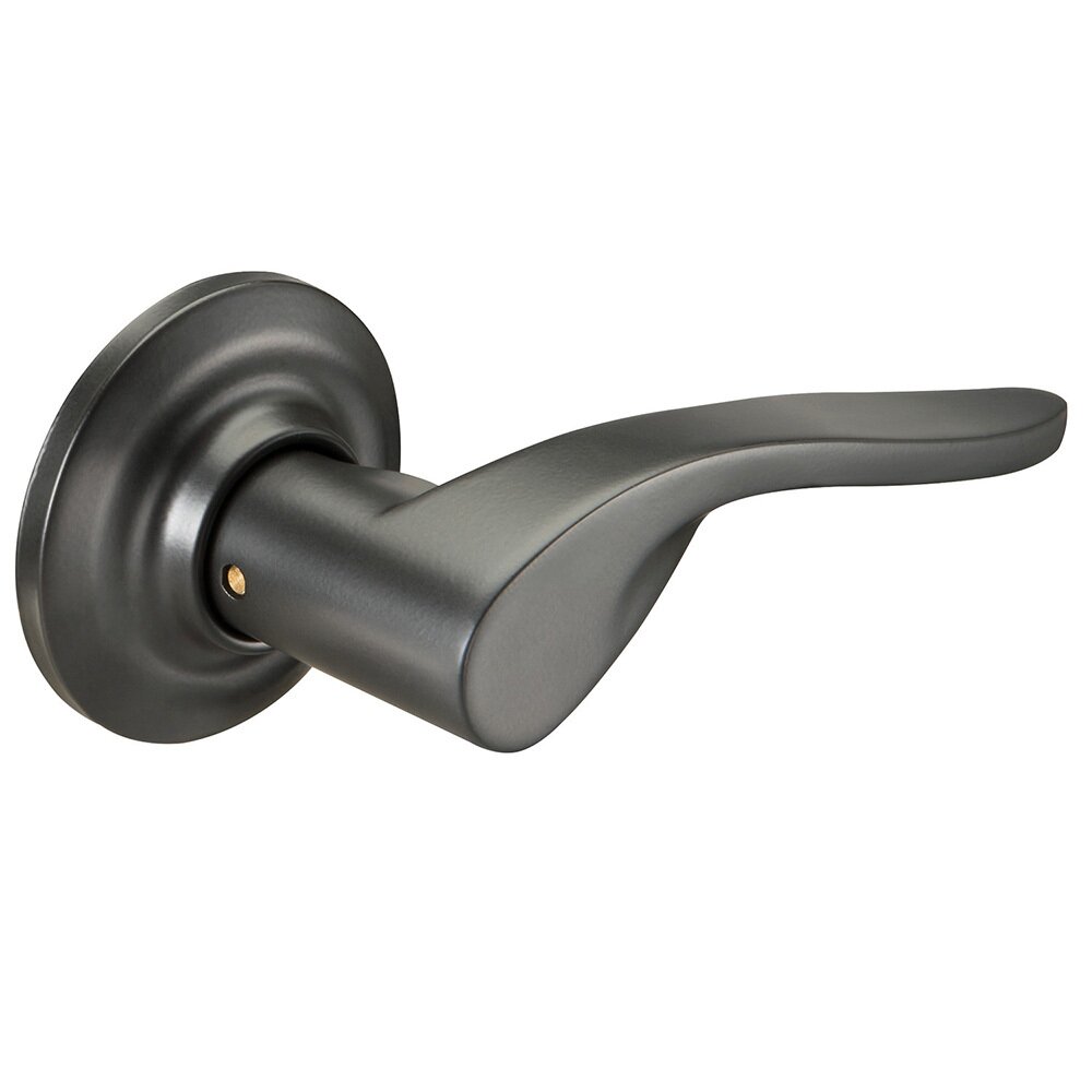 Yale Hardware Passage Charleston Right Handed Lever in Black Suede