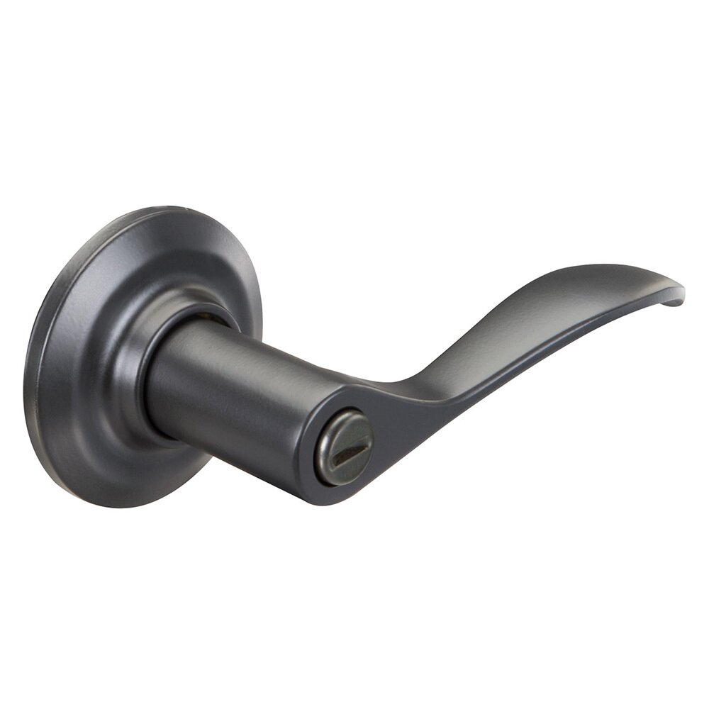 Yale Hardware Privacy Norwood Lever in Suede Black