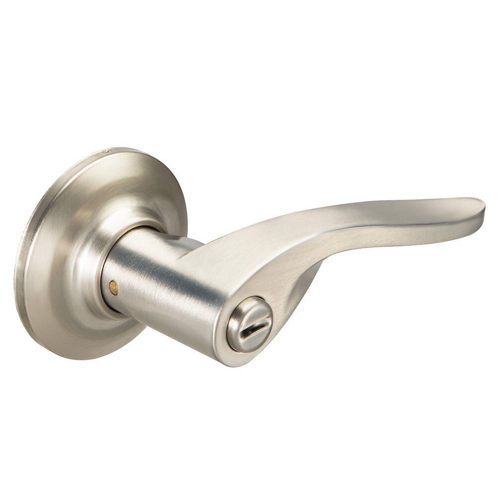 Yale Hardware Privacy Charleston Right Handed Lever in Satin Nickel