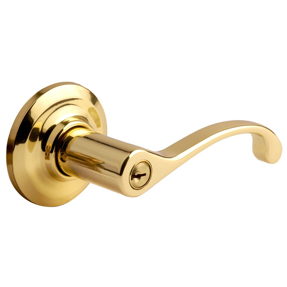 Yale Hardware Keyed McClure Right Handed Lever in Polished Brass