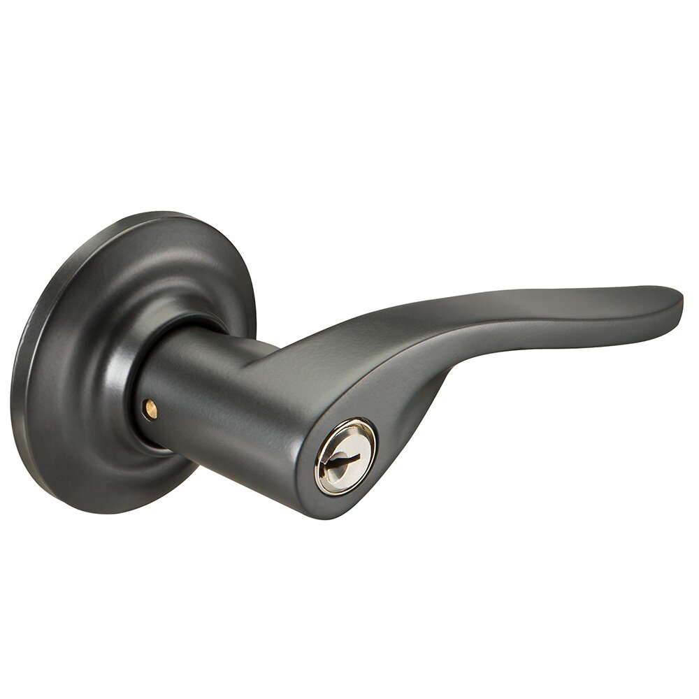 Yale Hardware Keyed Charleston Right Handed Lever in Black Suede