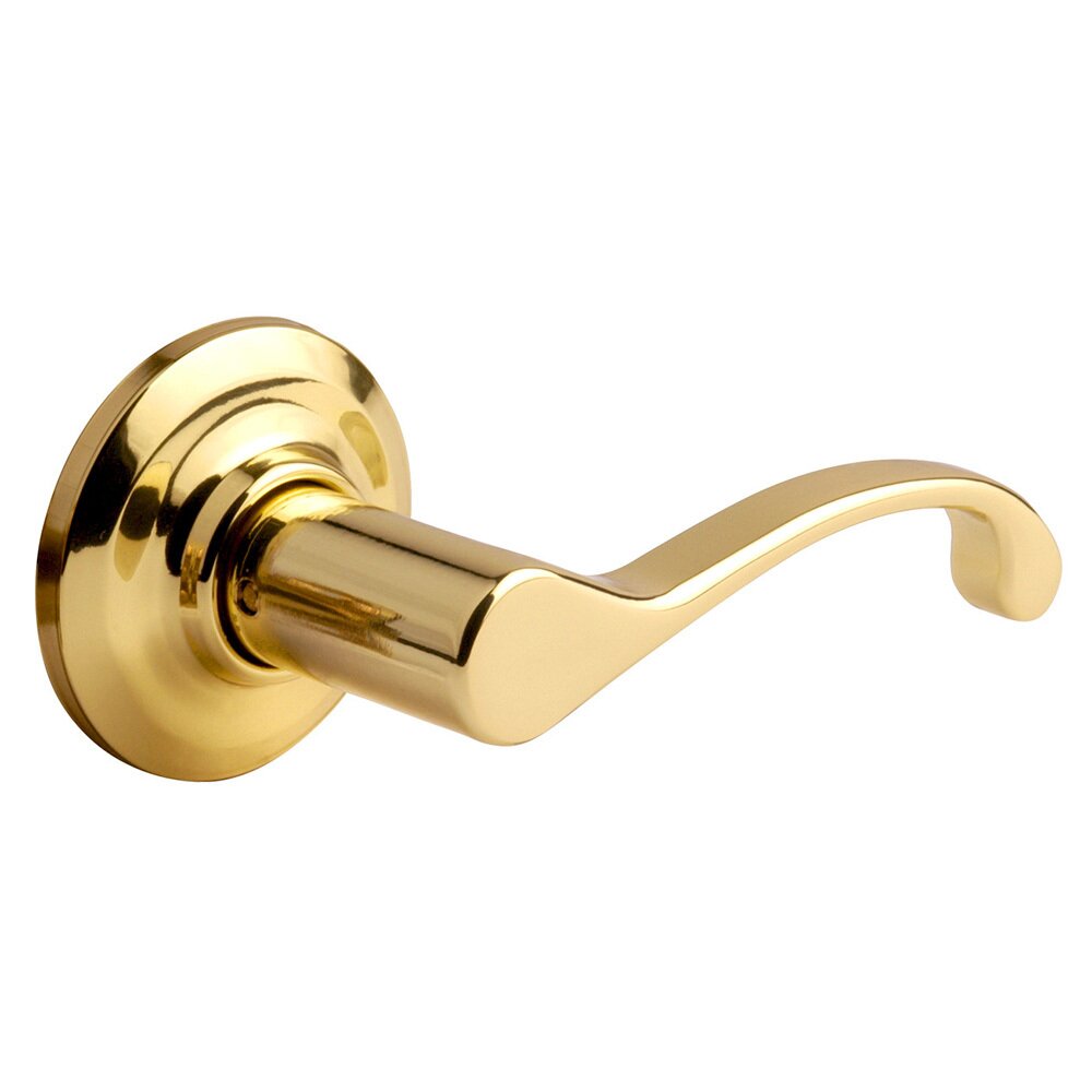 Yale Hardware Single Dummy McClure Left Handed Lever in Polished Brass