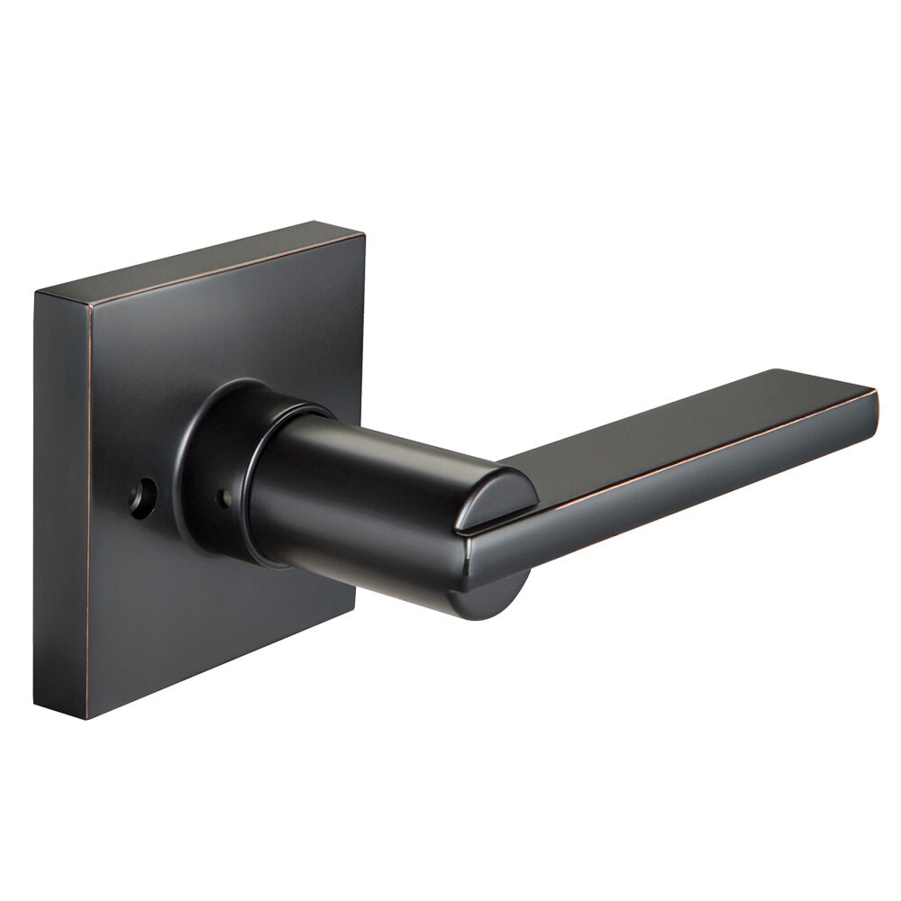 Yale Hardware Passage Square Seabrook Lever in Oil Rubbed Bronze