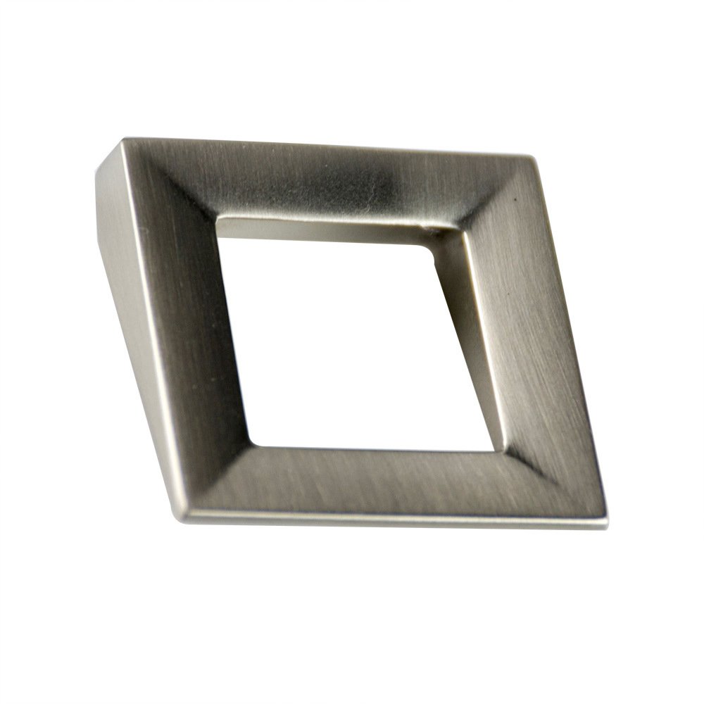 Zen Designs 1 1/4" (32mm) Centers Square Pull in Brushed Nickel