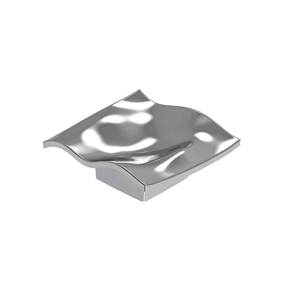 Zen Designs 4 1/8" (105mm) Long Aqua di Zen Single Square Knob in Polished Chrome