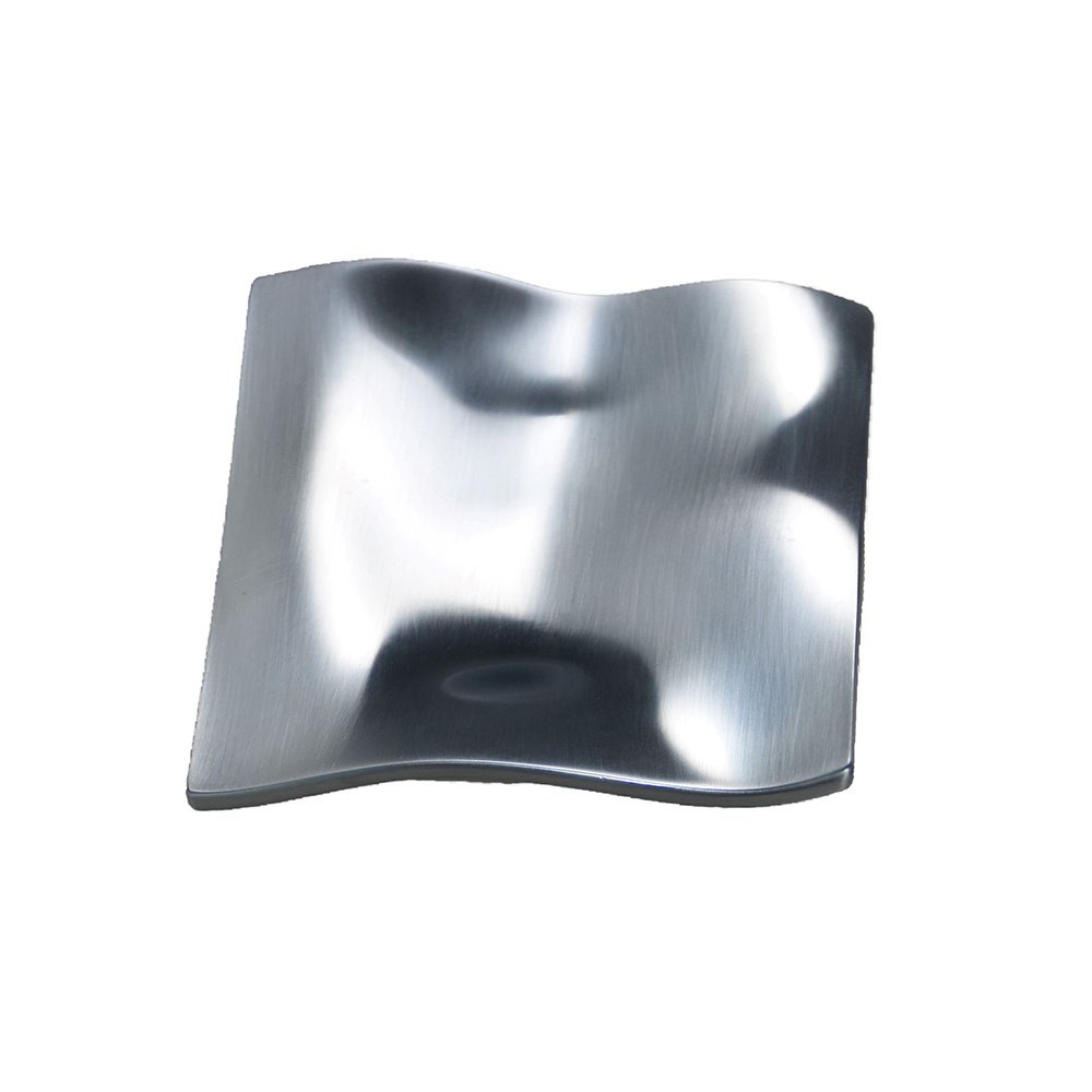 Zen Designs 4 1/8" (105mm) Long Aqua di Zen Single Square Knob in Brushed Chrome