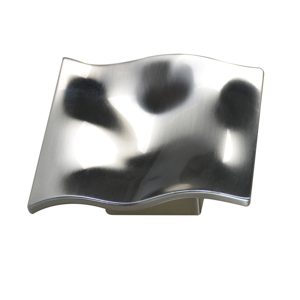 Zen Designs 4 1/8" (105mm) Long Aqua di Zen Single Square Knob in Brushed Nickel
