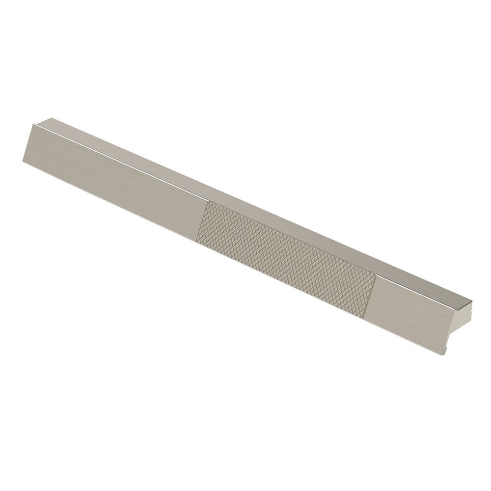 Zen Designs 7 9/16" (192mm) Centers Long Pull with One Side Knurl in Brushed Nickel