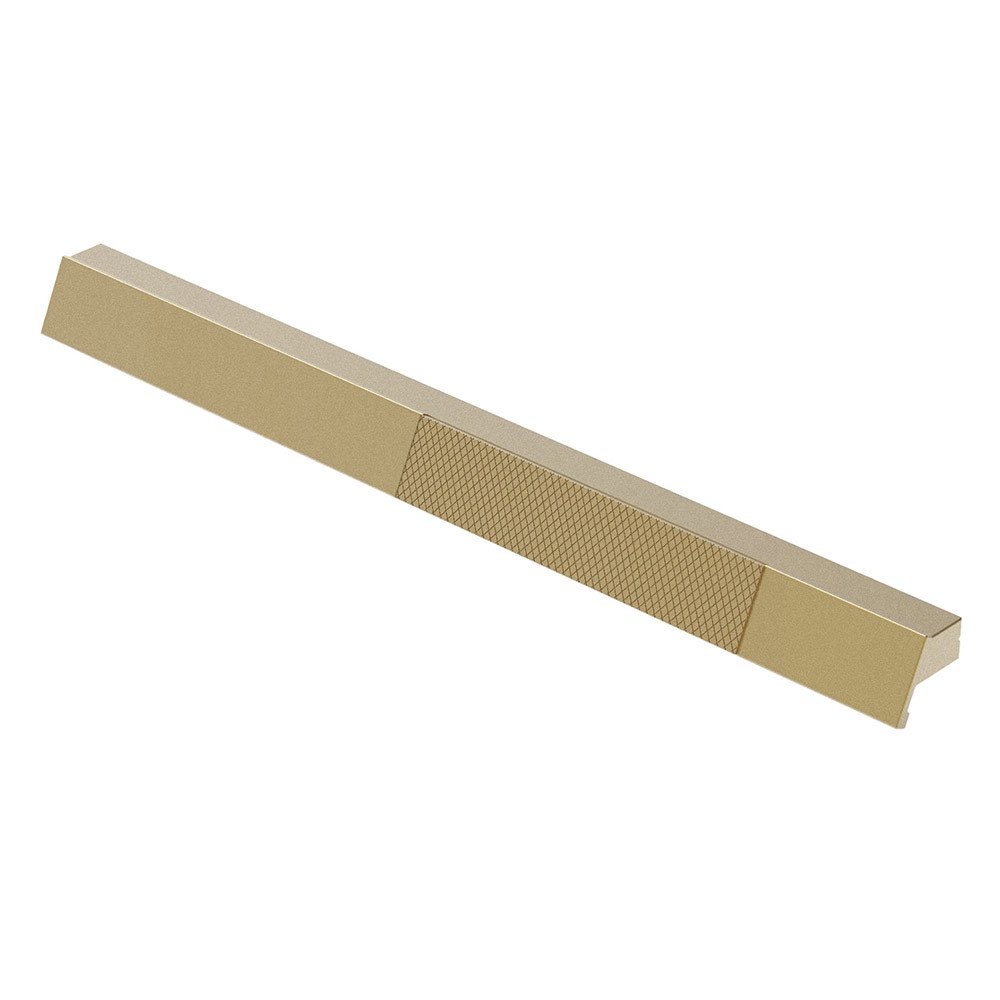 Zen Designs 7 9/16" (192mm) Centers Long Pull with One Side Knurl in Champagne Bronze