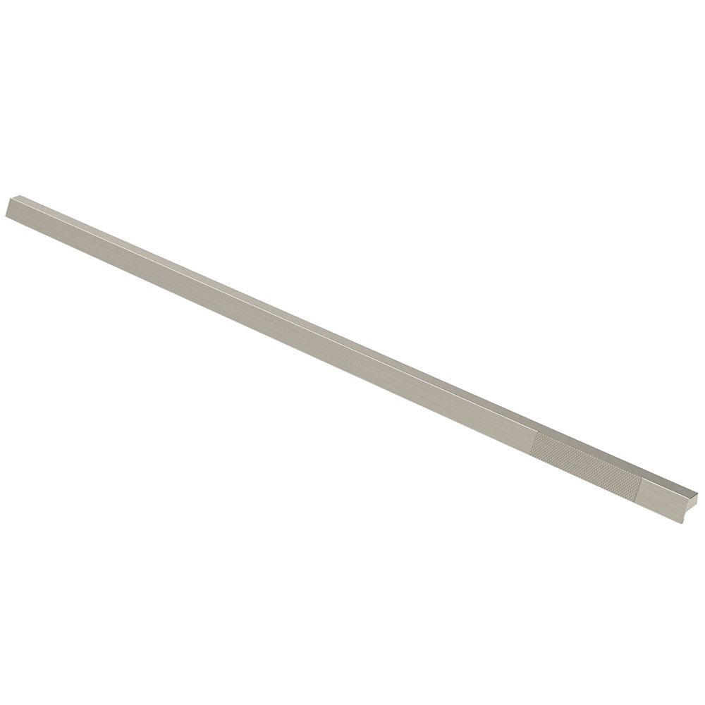 Zen Designs 25 3/16" (640mm) Centers Long Pull with One Side Knurl in Brushed Nickel