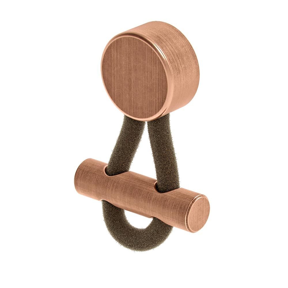 Zen Designs 3/8" (10mm) Centers Leather Pendant Pull in Antique Copper