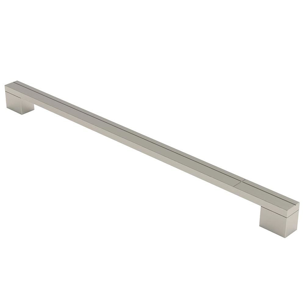 Zen Designs 12 5/8" (320mm) Centers Square Pull in Brushed Nickel