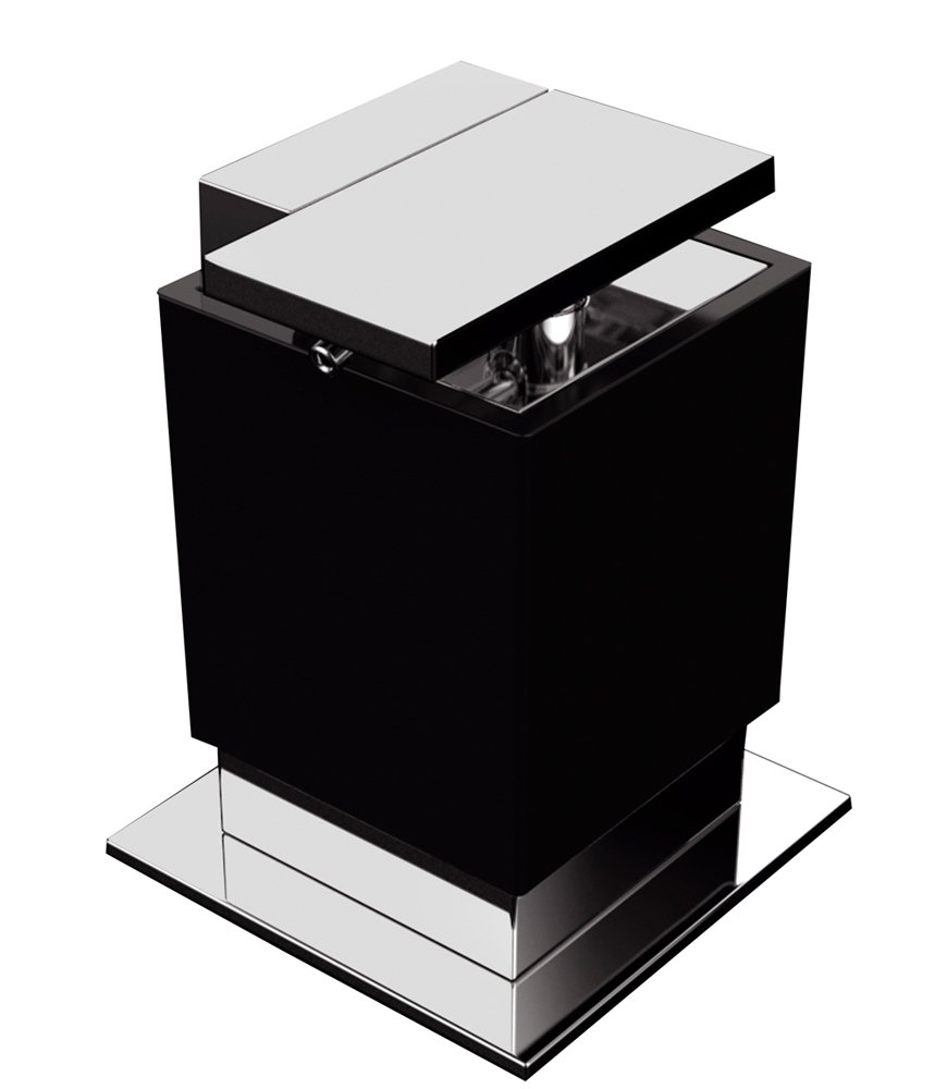 Zen Designs Soap Dispenser W 3 1/2" x D 3 3/4" x H 4 3/4" in Black