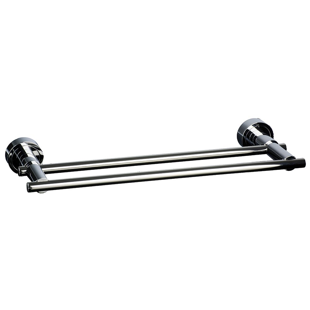 Zen Designs Towel bar double W 22 1/2" x H 2 1/2" in Polished Chrome 