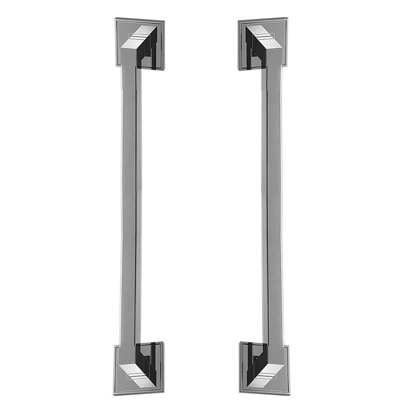 Zen Designs Door Pull Back to Back L 22 1/8" x H 2 1/2" in Stainless Chrome