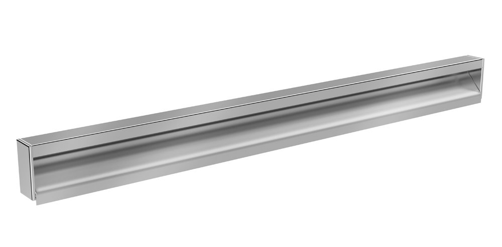 Zen Designs Handle L 118" x H 1 3/8" Profile in Stainless Steel