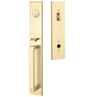 Keyed Entry Handle and Dummy Hanleset ,MDHST201810B-KB-DOUBLE Double Door Handleset with Knob Handle for Front Door in Aged Bronze