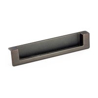 Richelieu 210196184 3-3/4" cc Contemporary Recessed Pull Handle Matte Nickel 