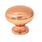 Round Knob in Polished Copper