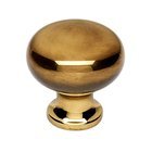 Solid Brass 7/8" Knob in Polished Antique