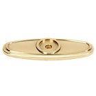 Solid Brass 2 1/2" Backplate in Unlacquered Brass