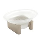 Countertop Soap Dish with Glassware in Polished Nickel