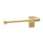 Right Handed Single Post Tissue/Towel Holder in Polished Brass