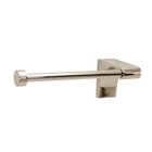 Right Handed Single Post Tissue/Towel Holder in Polished Nickel