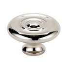 Solid Brass 1 3/4" Knob in Polished Nickel